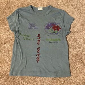 Urban outfitters flower market baby tee